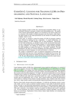 CodeGen2: Lessons for Training LLMs on Programming and Natural Languages