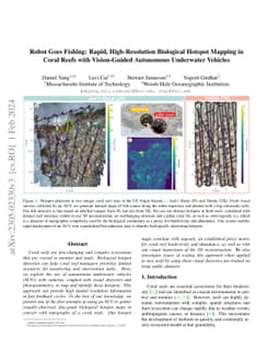 Robot Goes Fishing: Rapid, High-Resolution Biological Hotspot Mapping in
  Coral Reefs with Vision-Guided Autonomous Underwater Vehicles
