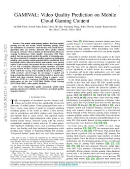 GAMIVAL: Video Quality Prediction on Mobile Cloud Gaming Content