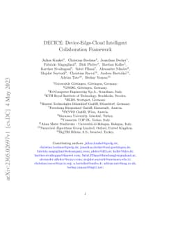 DECICE: Device-Edge-Cloud Intelligent Collaboration Framework