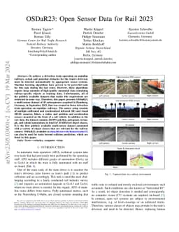OSDaR23: Open Sensor Data for Rail 2023