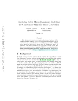 Exploring Softly Masked Language Modelling for Controllable Symbolic
  Music Generation