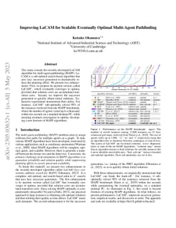 Improving LaCAM for Scalable Eventually Optimal Multi-Agent Pathfinding