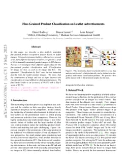 Fine-Grained Product Classification on Leaflet Advertisements