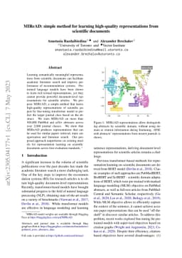 MIReAD: Simple Method for Learning High-quality Representations from
  Scientific Documents