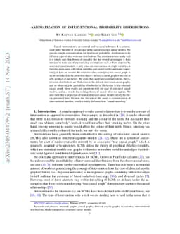 Axiomatization of Interventional Probability Distributions