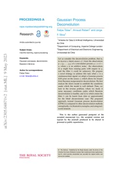 Gaussian process deconvolution