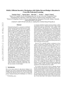 BARA: Efficient Incentive Mechanism with Online Reward Budget Allocation
  in Cross-Silo Federated Learning