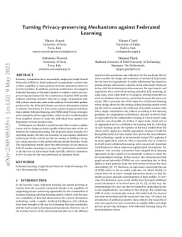Turning Privacy-preserving Mechanisms against Federated Learning