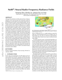 NeRF2: Neural Radio-Frequency Radiance Fields