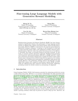 Fine-tuning Language Models with Generative Adversarial Reward Modelling