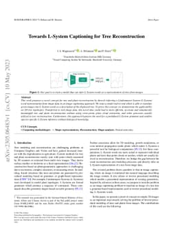 Towards L-System Captioning for Tree Reconstruction