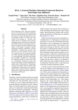 KGA: A General Machine Unlearning Framework Based on Knowledge Gap
  Alignment