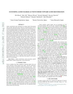 Extending Audio Masked Autoencoders Toward Audio Restoration