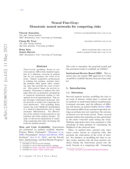 Neural Fine-Gray: Monotonic neural networks for competing risks