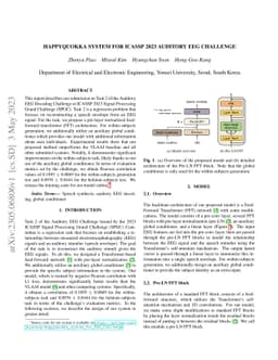 HappyQuokka System for ICASSP 2023 Auditory EEG Challenge