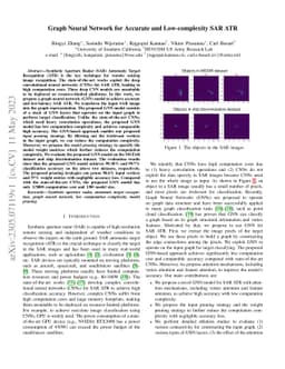 Graph Neural Network for Accurate and Low-complexity SAR ATR