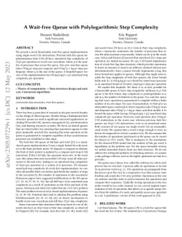 A Wait-free Queue with Polylogarithmic Step Complexity
