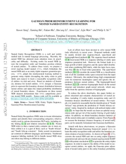 Gaussian Prior Reinforcement Learning for Nested Named Entity
  Recognition