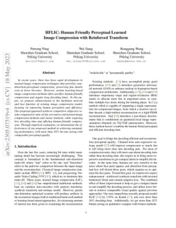 HFLIC: Human Friendly Perceptual Learned Image Compression with
  Reinforced Transform