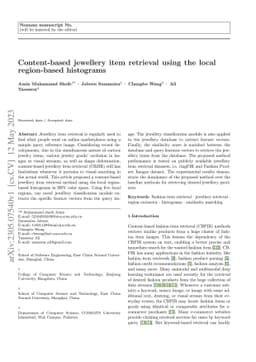Content-based jewellery item retrieval using the local region-based
  histograms