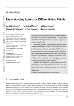 Understanding Automatic Differentiation Pitfalls