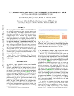 Text2Cohort: Facilitating Intuitive Access to Biomedical Data with
  Natural Language Cohort Discovery