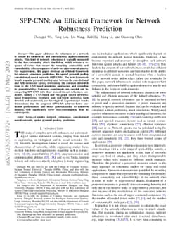 SPP-CNN: An Efficient Framework for Network Robustness Prediction
