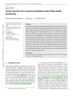 Neural operator for structural simulation and bridge health monitoring
