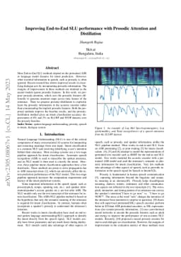 Improving End-to-End SLU performance with Prosodic Attention and
  Distillation