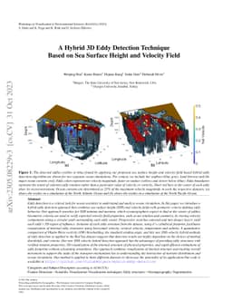 A Hybrid 3D Eddy Detection Technique Based on Sea Surface Height and
  Velocity Field