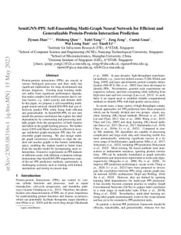 SemiGNN-PPI: Self-Ensembling Multi-Graph Neural Network for Efficient
  and Generalizable Protein-Protein Interaction Prediction