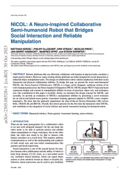 NICOL: A Neuro-inspired Collaborative Semi-humanoid Robot that Bridges
  Social Interaction and Reliable Manipulation