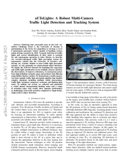 aUToLights: A Robust Multi-Camera Traffic Light Detection and Tracking
  System