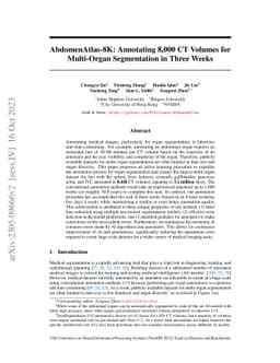 AbdomenAtlas-8K: Annotating 8,000 CT Volumes for Multi-Organ
  Segmentation in Three Weeks