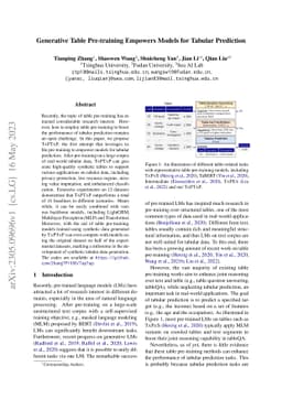 Generative Table Pre-training Empowers Models for Tabular Prediction