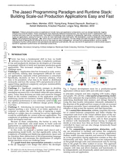 The Jaseci Programming Paradigm and Runtime Stack: Building Scale-out
  Production Applications Easy and Fast