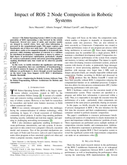 Impact of ROS 2 Node Composition in Robotic Systems