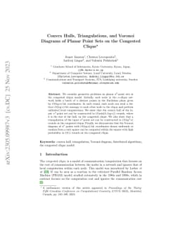 Convex Hulls, Triangulations, and Voronoi Diagrams of Planar Point Sets
  on the Congested Clique