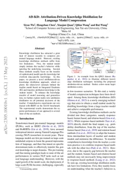 AD-KD: Attribution-Driven Knowledge Distillation for Language Model
  Compression