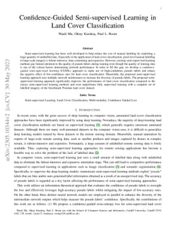 Confidence-Guided Semi-supervised Learning in Land Cover Classification