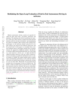 Rethinking the Open-Loop Evaluation of End-to-End Autonomous Driving in
  nuScenes