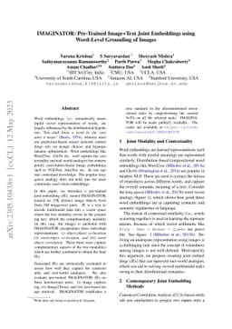 IMAGINATOR: Pre-Trained Image+Text Joint Embeddings using Word-Level
  Grounding of Images