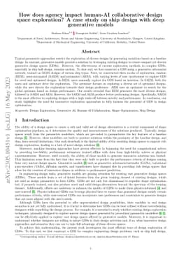 How does agency impact human-AI collaborative design space exploration?
  A case study on ship design with deep generative models