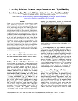 AIwriting: Relations Between Image Generation and Digital Writing