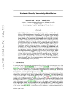Student-friendly Knowledge Distillation
