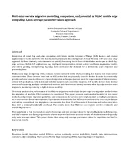 Multi-microservice migration modelling, comparison, and potential in
  5G/6G mobile edge computing: A non-average parameter values approach