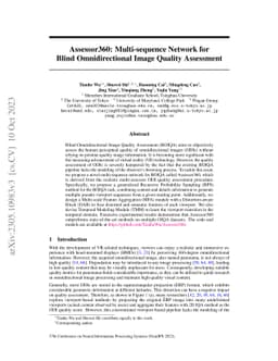 Assessor360: Multi-sequence Network for Blind Omnidirectional Image
  Quality Assessment