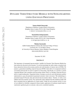 Dynamic Term Structure Models with Nonlinearities using Gaussian
  Processes