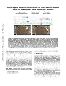 Evaluating how interactive visualizations can assist in finding samples
  where and how computer vision models make mistakes